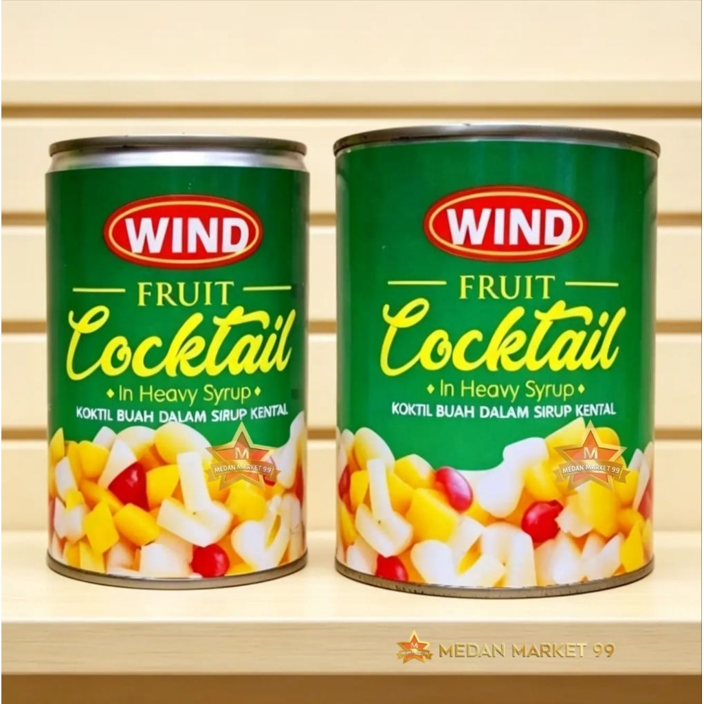 WIND FRUIT COCKTAIL 850gr & 425gr/ KOKTIL BUAH/ FRUIT/ BUAH KALENG FRUIT COCKTAIL