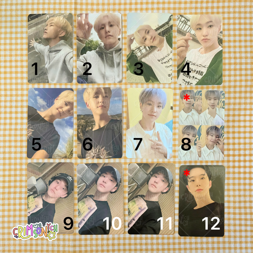 (BACA DESC) PC/Photocard Hoshi Henggarae Hana Dul Set Net Grid Semicolon Your Choice Seventeen