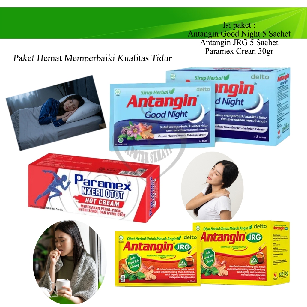 Antangin Goodnight 1 box 5pcs Meredakan Masuk Angin dan Meningkatkan Kualitas Tidur
