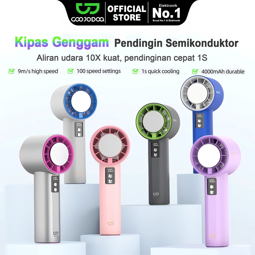 Goojodoq GFS006 High-speed kipas 100 Gear GFS006 Kompres es untuk mendinginkan Wind kipas angin Digi
