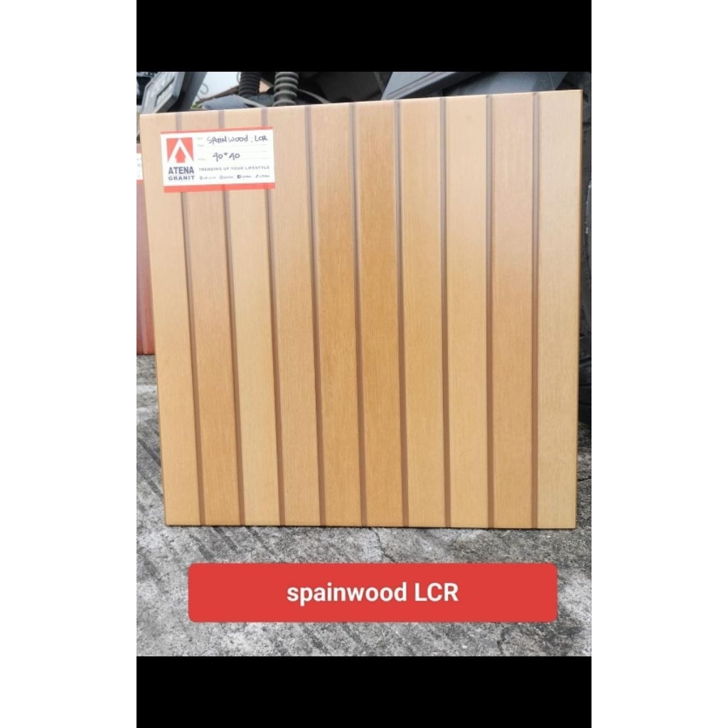 Keramik Lantai 40x40 SPAIN Wood LCR Atena Tile