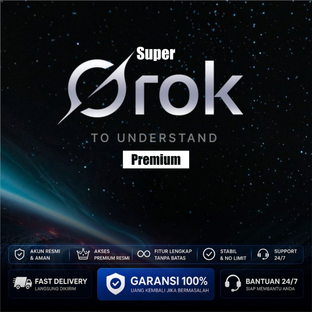 SUPER GROK AI PREMIUM FULL GARANSI