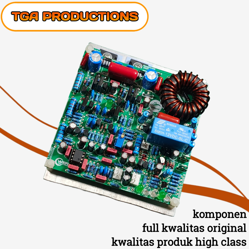 Kit driver class D ucd superlite 1k heatsink 1u type slim modif karakter pro amplifier class d full 