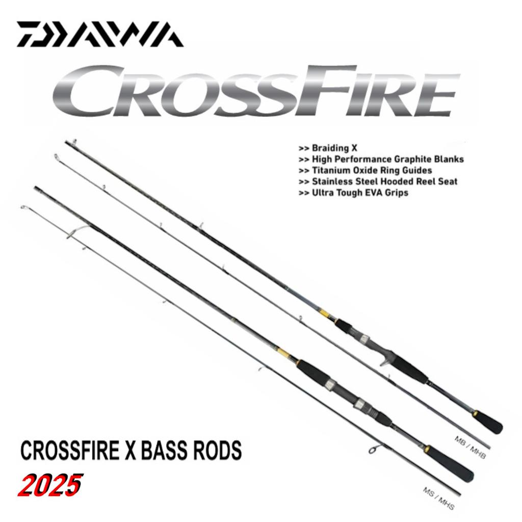 Rod Joran Pancing Daiwa Crossfire X Model 2025 Spinning BC