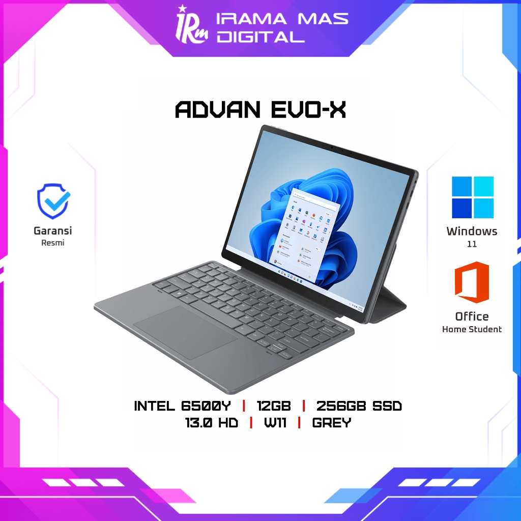 LAPTOP ADVAN EVO-X INTEL 6500Y/12GB/256GB SSD/13.0 HD/W11 - GREY