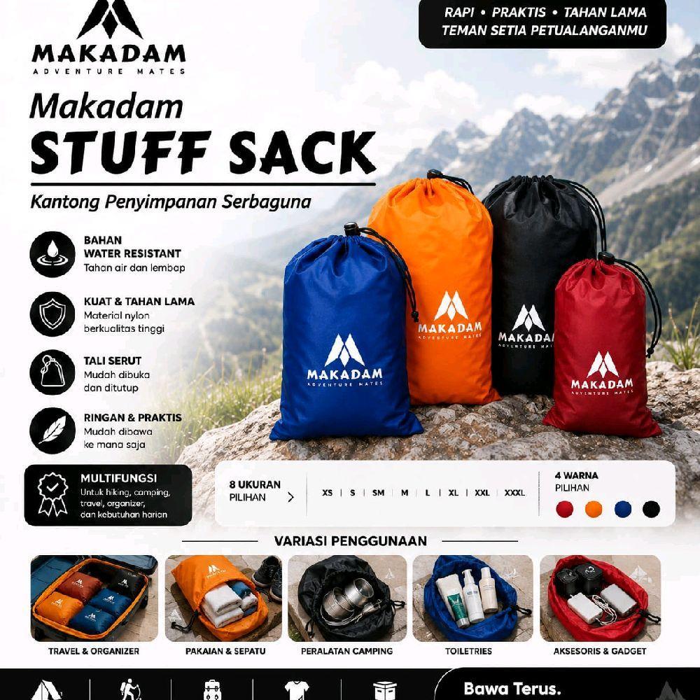 Stuff Sack Makadam Tas Serut Kantong Penyimpanan Packing Travel Waterproof