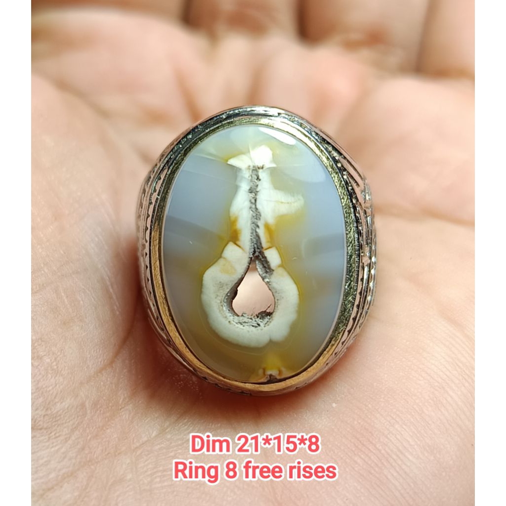 Cincin Akik Sulaiman Junder Combong Sakral Antik