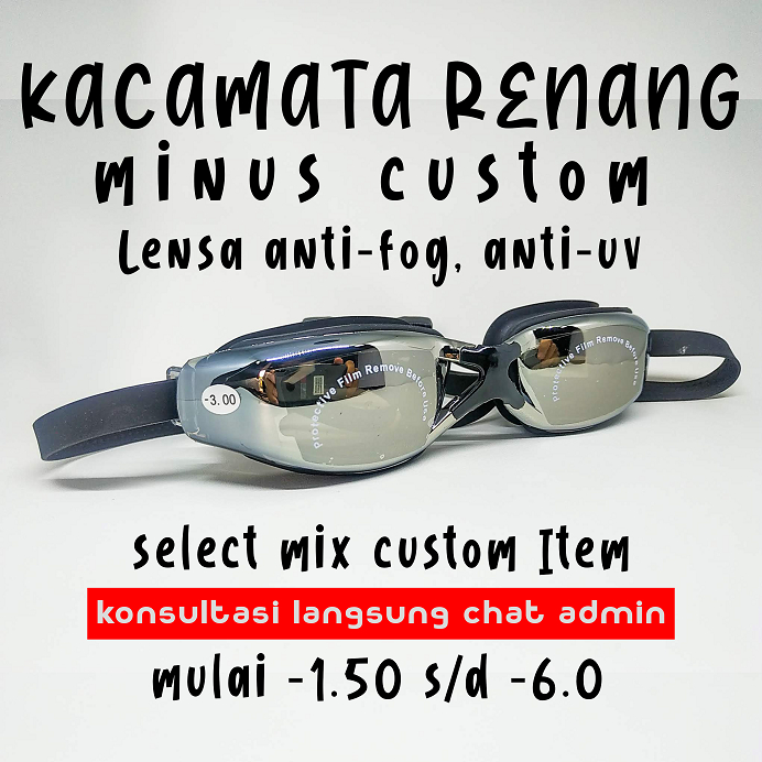 Kacamata Renang Minus Custom Dewasa Select Item 1 2 3 4 5 6