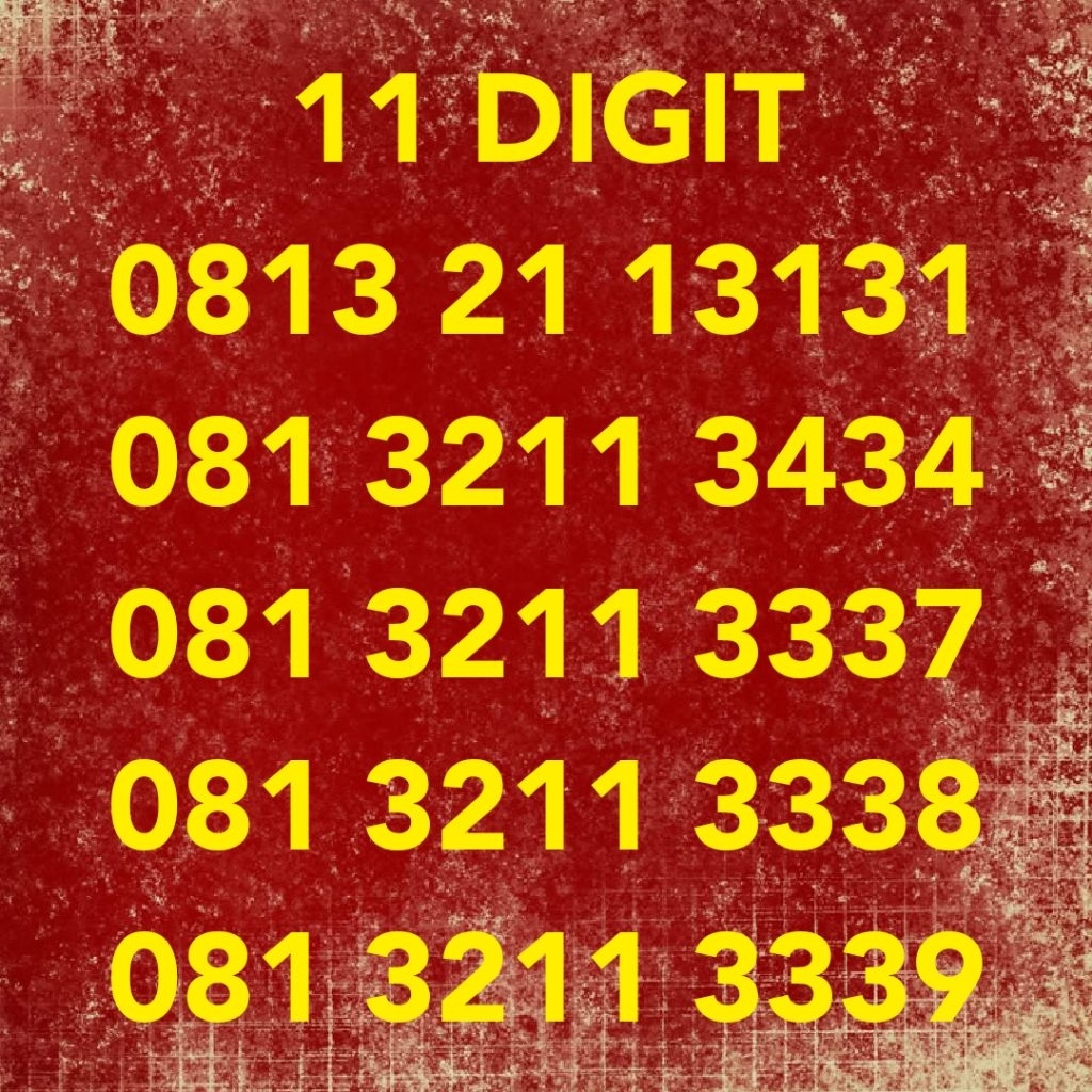 NO CANTIK TELKOMSEL SIMPATI 11 DIGIT 0813