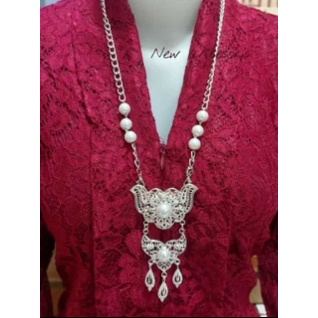 Kalung Bros Kebaya Kutubaru Etnik Mewah Aksesoris Adat Bugis Makasar Bali Pin Baju Bodo Modernn