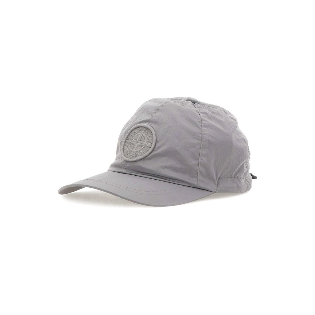 Stone Island Grey Nylon Metal Econyl Baseball Cap