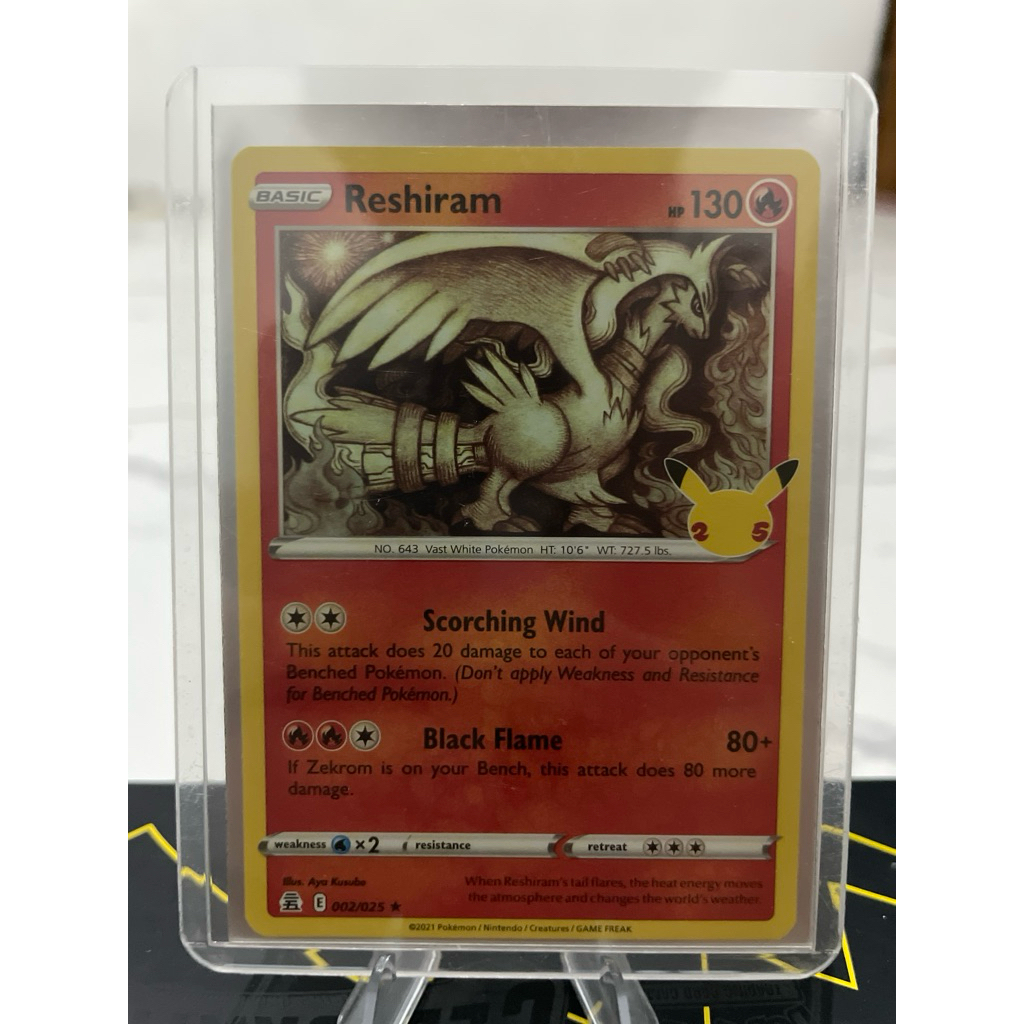 POKEMON TCG Reshiram 25th 002/025 ENG (ORIGINAL)