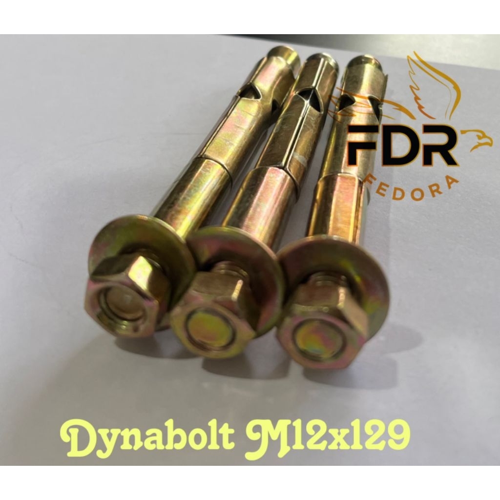 Dynabolt M12x129/dynabolt kuning 12/dynabolt m12/dynabolt kuning m12x129/expansion bolt