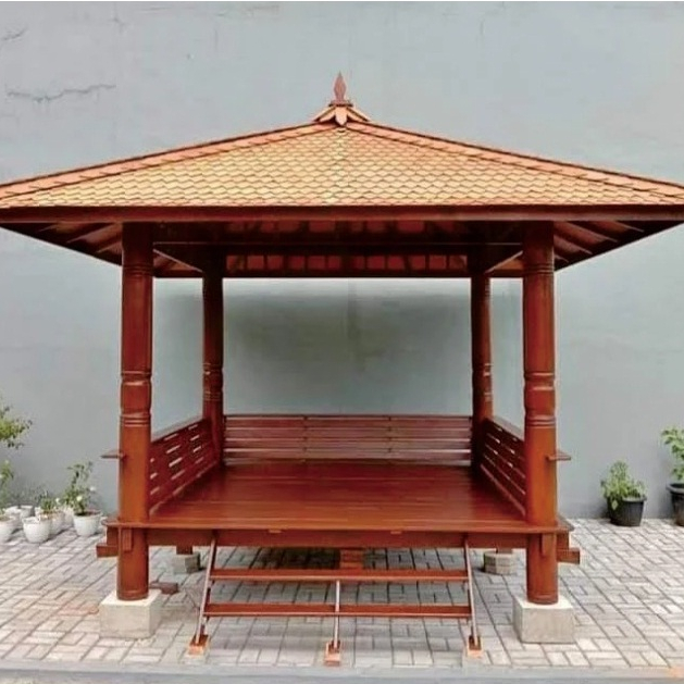 Saung Kayu Kelapa - Gajebo Murah - Saung Jepara - Rumah Kayu Kelapa - Gajebo Kayu Kelapa