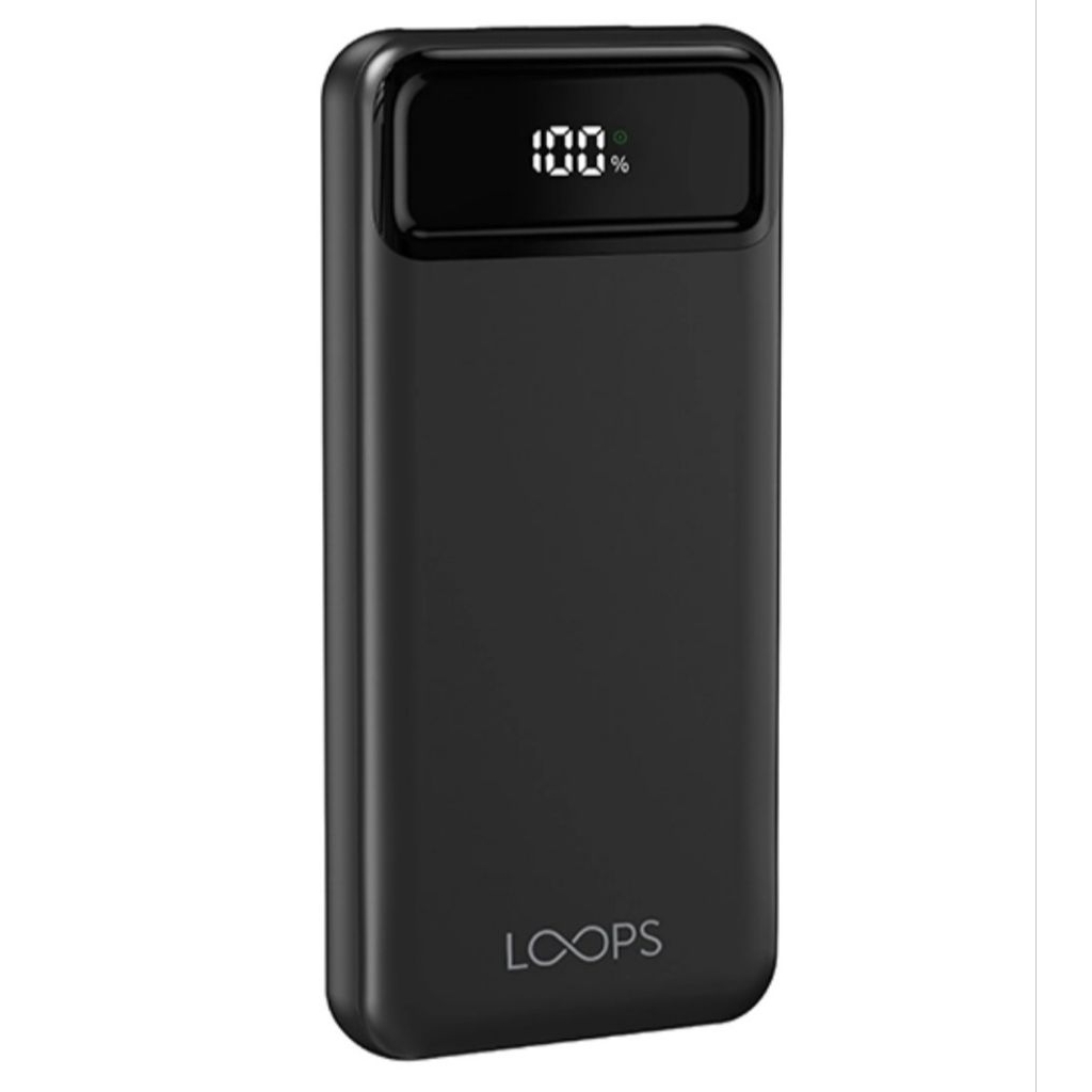( BARU ) LOOPS POWERBANK Lumi 10000mAh LP05 - Output daya hingga 23.5W - 2 x USB - A & 1 x USB -C - 