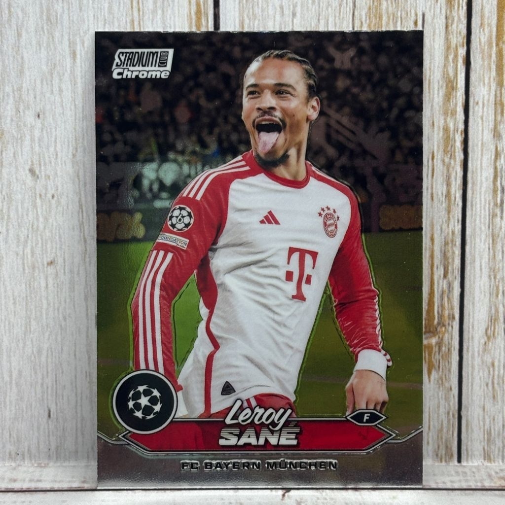 Kartu Bola Leroy Sane Bayern Munchen Topps Stadium Club Chrome Original