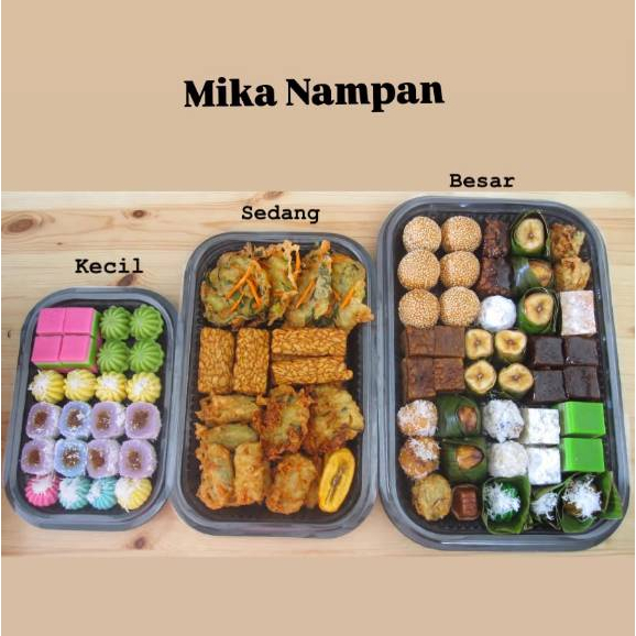 Mika Nampan Kue Plastik Kecil / Sedeng / Besar (5pcs) MIka Tray Tatakan Kue Hantaran