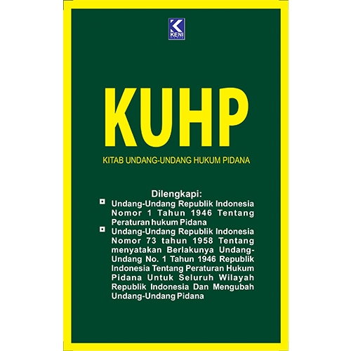 KUHP (Kitab Undang-Undang Hukum Pidana) - Misprint