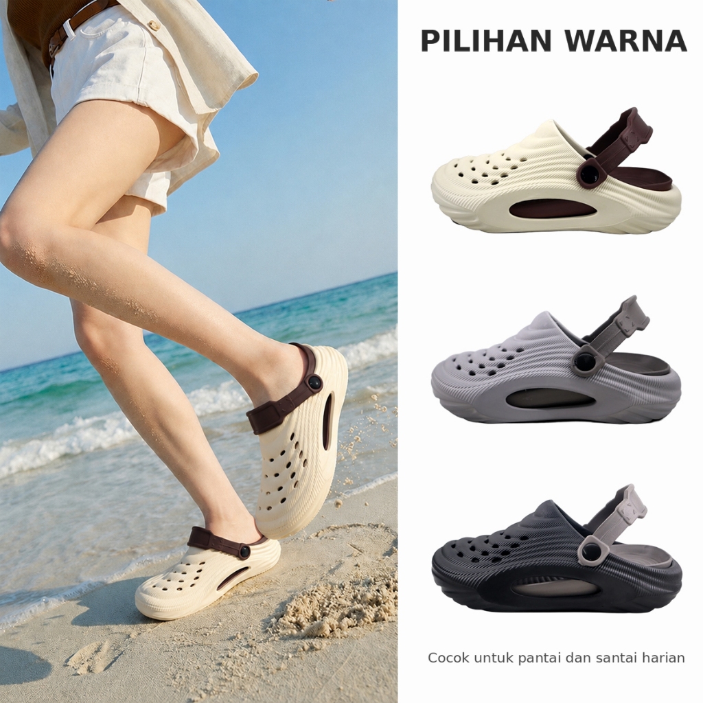 terbaru sandal rumah anti slip pria wanita sandal sport nyaman bantalan kaki tebal sendal perawat