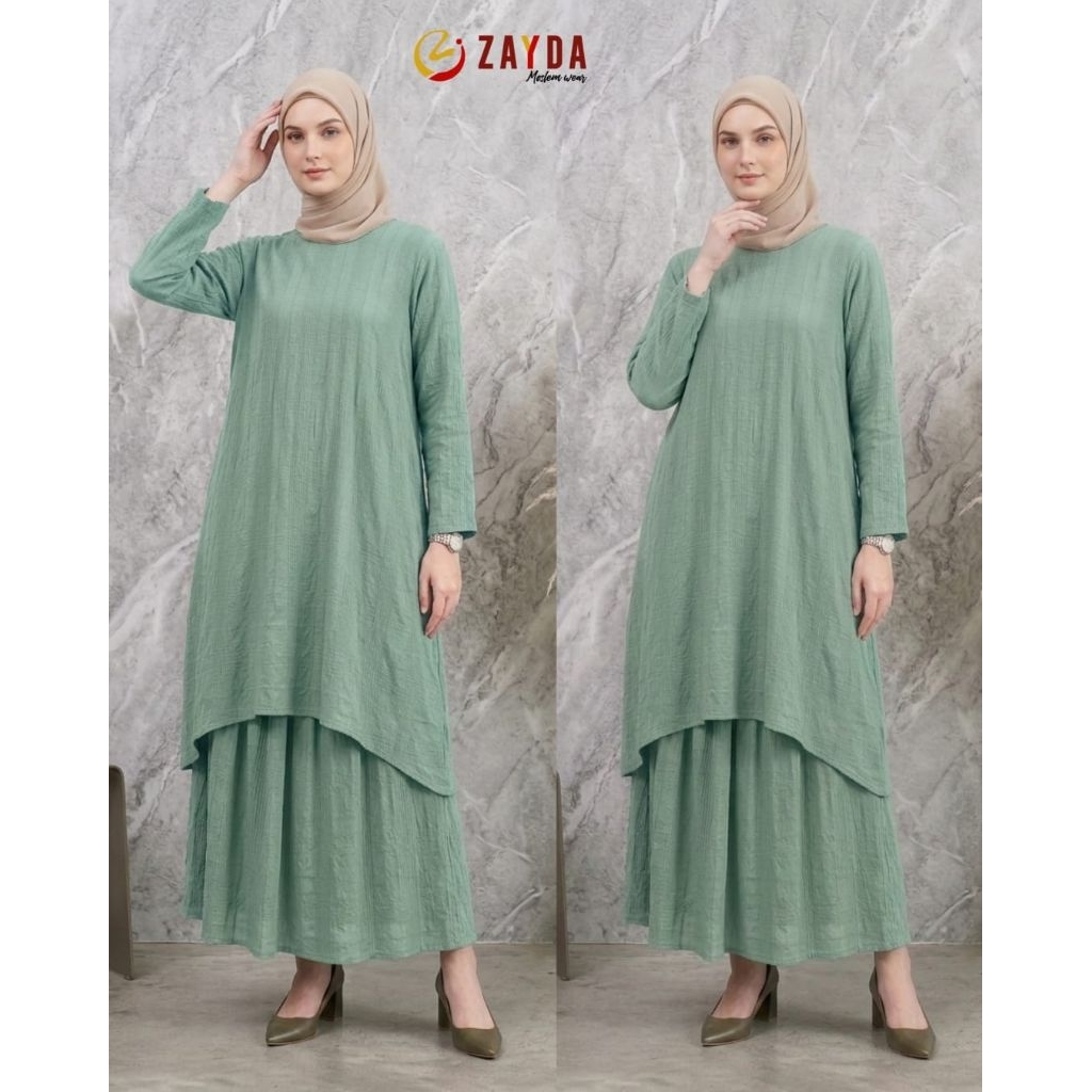 set tunik rok ZS10 by zayda