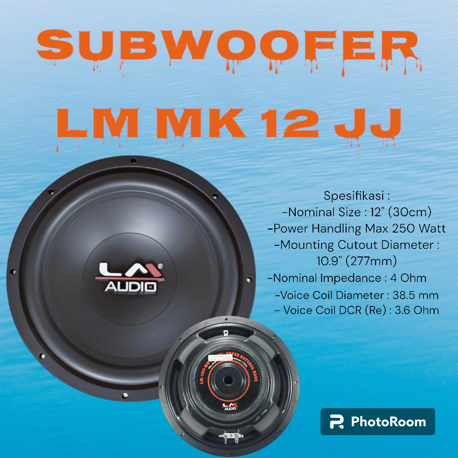 Subwoofer LM AUDIO 12 JJ MKII subwoofer 12 inch LM audio 12 JJ MKII