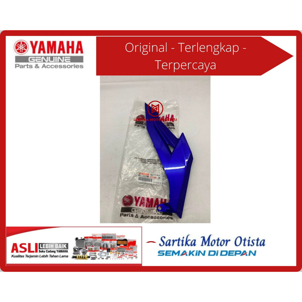 ORIGINAL Coverside 2 kanan kiri Jupiter MX King 2PV-F1721-00-P7 / F1711-00-P7 (DPBMC / Biru Metalik)