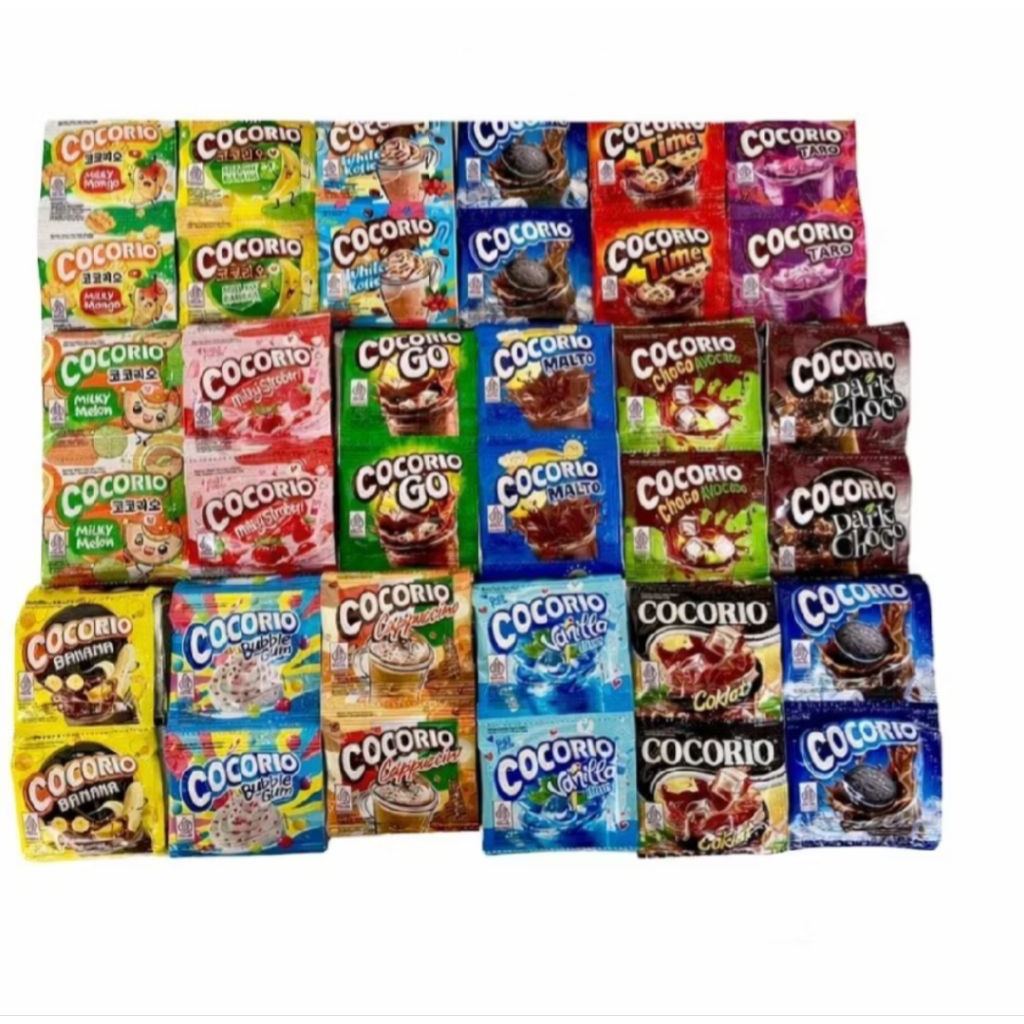 COCORIO Minuman Serbuk Instan (1Pak: 120pcs) - Minuman Serbuk Rasa Buah / Minuman Penyegar / Minuman