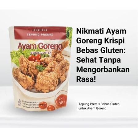 Tepung Premix Ayam Goreng Crispy Bebas Gluten (1PCS)
