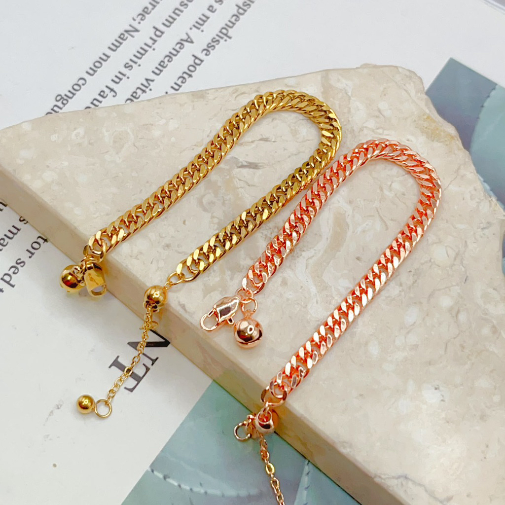 Gelang  sisik naga padat kait serut embos 750
