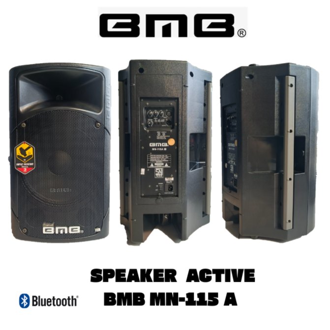 SPEAKER ACTIVE BMB MN-115 A SPEAKER AKTIF BMB 115 A BLUETOOTH 15 INCH HARGA 1SET GARANSI RESMI BMB