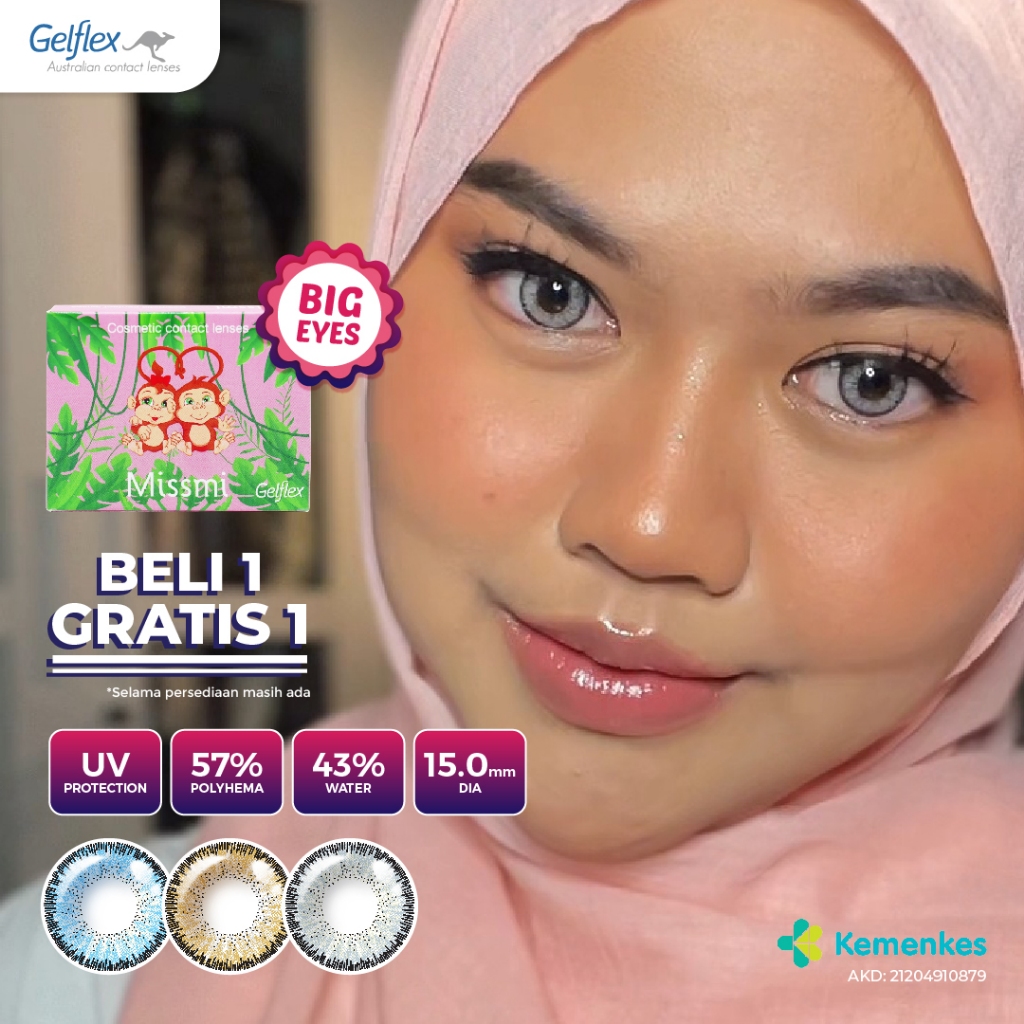 Softlens Missmi B1G1 by Gelflex - Princess Series (Softlens 15.00mm) PWR 0.00 s/d -6.00