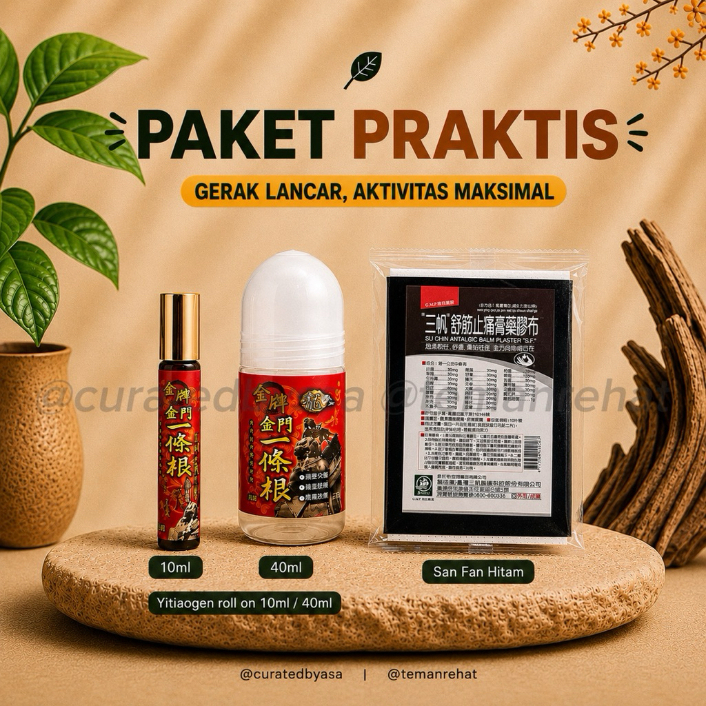 Koyo San Fan Hitam Yi Tiao Gen roll on meredakan nyeri otot sendi rasa hangat
