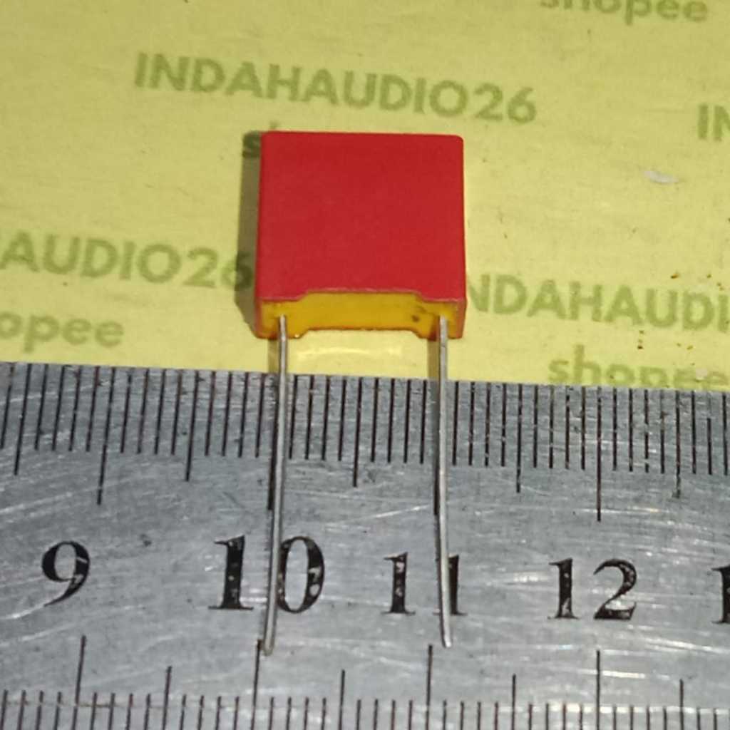 104J250  10mm MKM MERAH 104j  250v  100nf  100n capasitor kapasitor capacitor 100 n 250v mkp 104 mkt