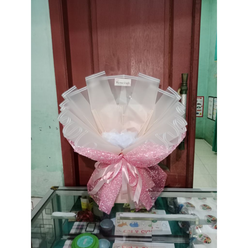 Buket kosongan murah / Buket kosongan ukuran mini / Buket kosongan tile salju