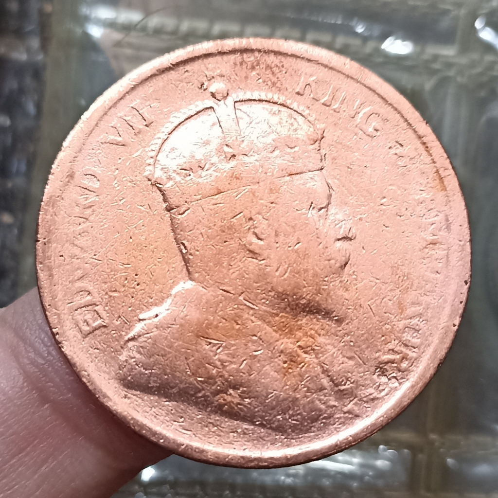 Koin Kuno Straits Settlements (British Malaysia) 1 Cent - Edward VII Tahun 1906
