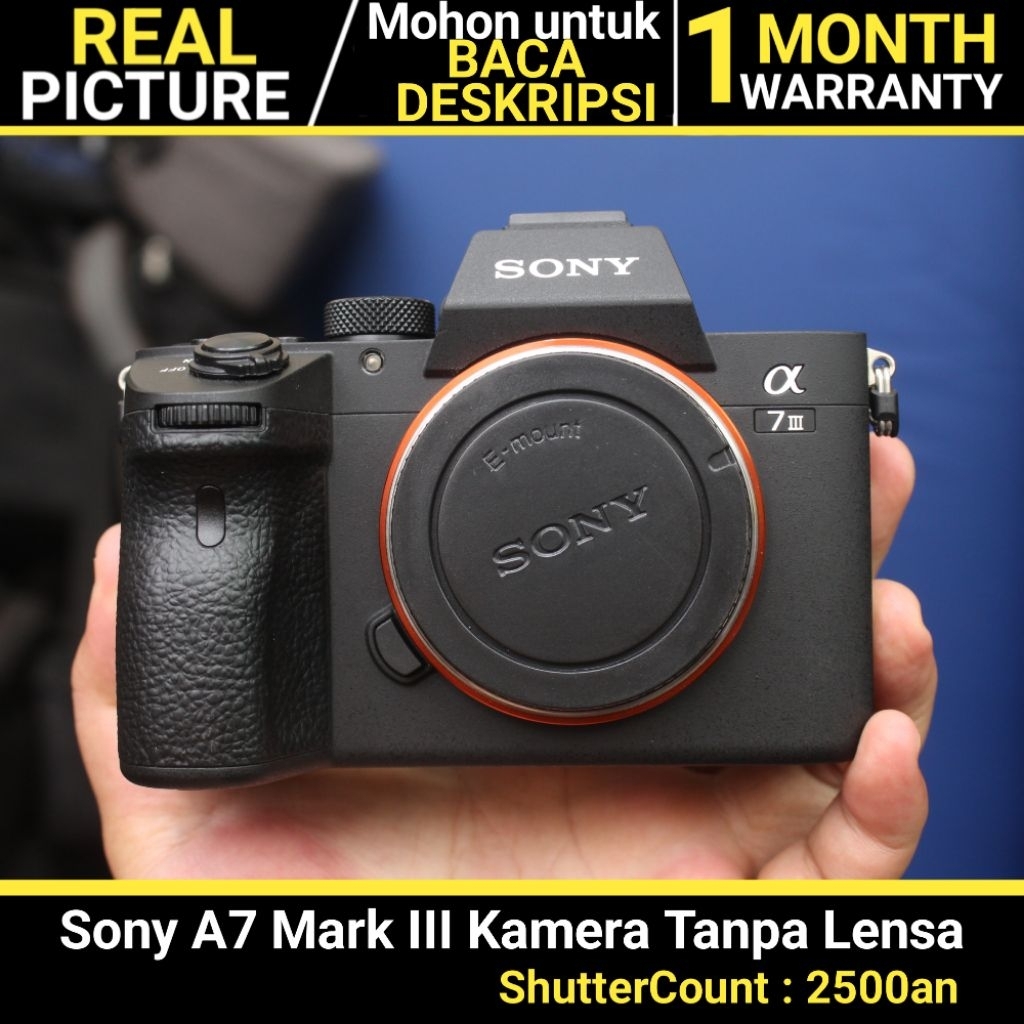 Sony a7 Mark III / Sony A7iii / Sony a7 mark 3 Body Tanpa Lensa - Jualbelikamerabekas