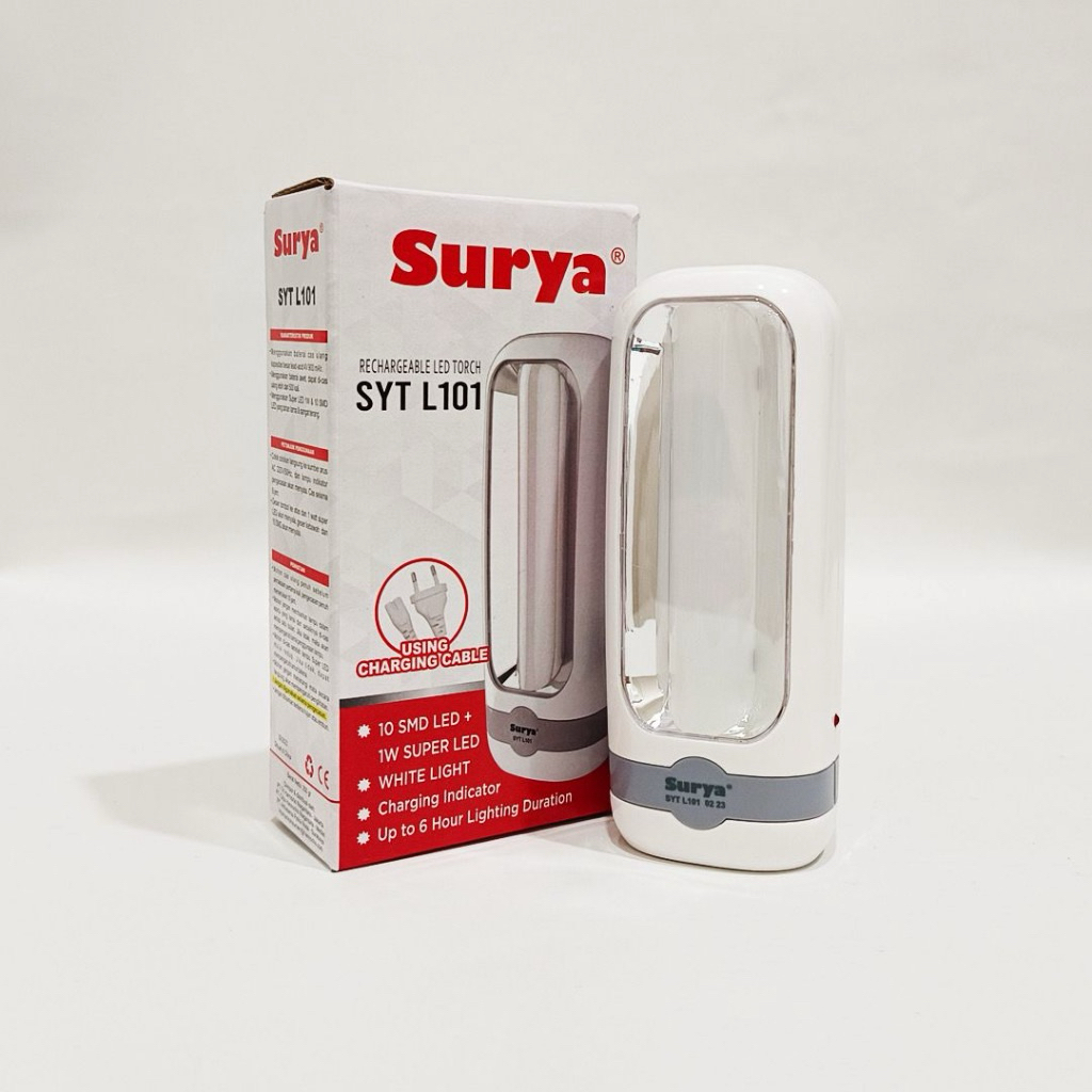 Lampu Emergency LED SURYA Lampu Senter Charge LED SYT L101 SYT L 101 SYTL101 / lampu darurat
