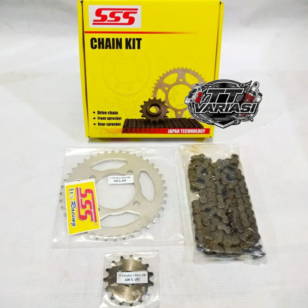 Gear Set SSS Vega ZR  Jupiter Z1 Chain Kit SSS Tebal 428