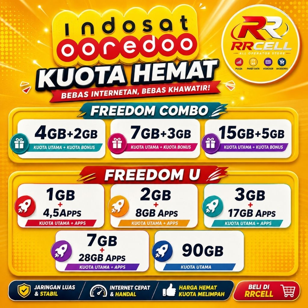 Paket Data Indosat Freedom Combo Dan Freedom U