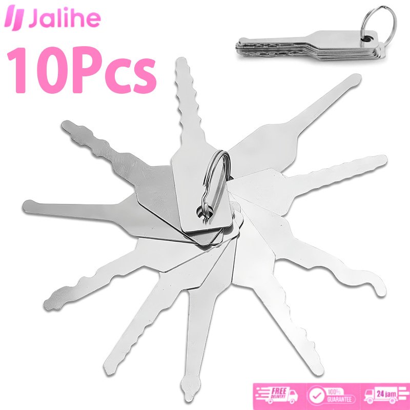 10pcs Alat Pembuka Kunci Lock Picking Tool Lockpick Lock Pick Tools Set