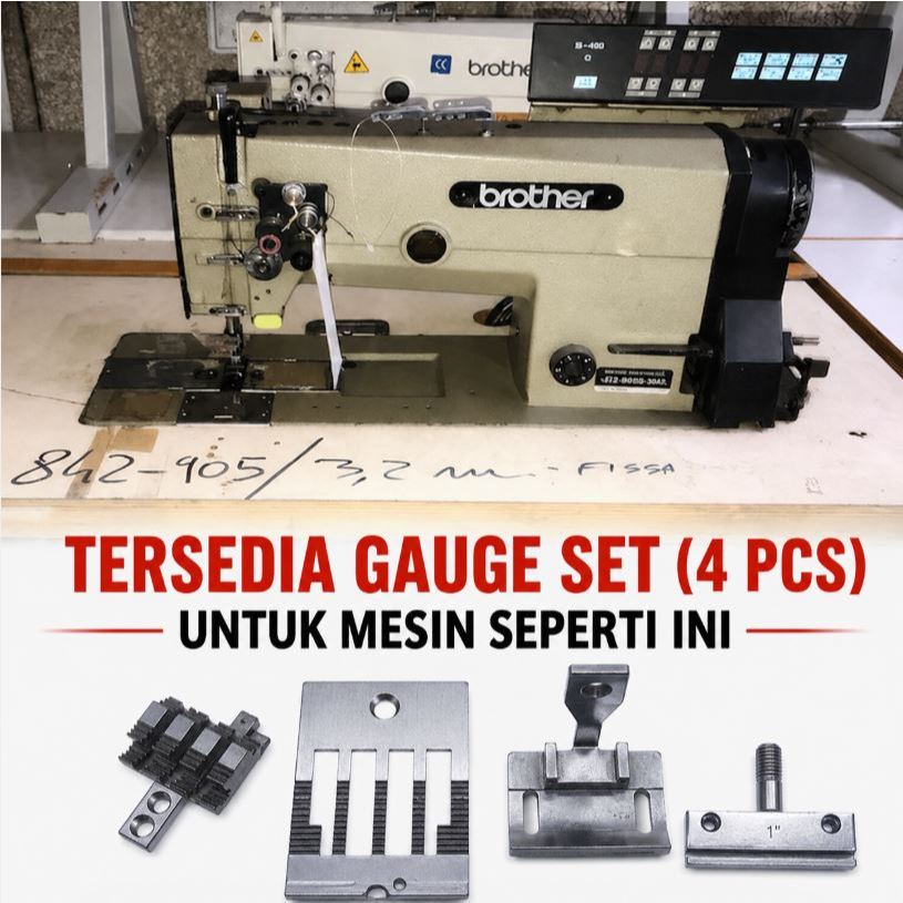 Gauge Set / Getset / GaugeSet Mesin Jahit Jarum 2 Manual Brother 842 Juki LH 515 / Mesin Jarum2 B842