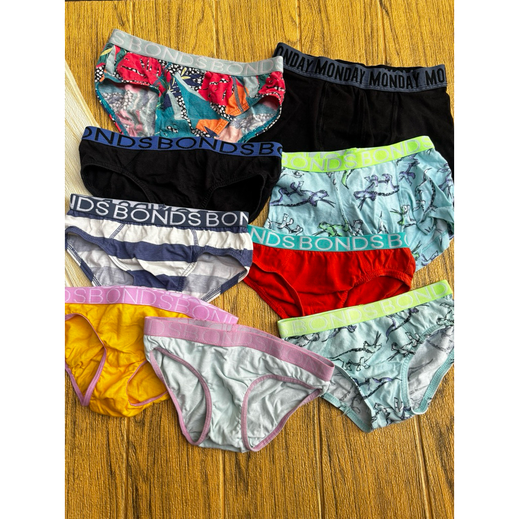 celana dalam katun polos motif anak brand branded BONDS