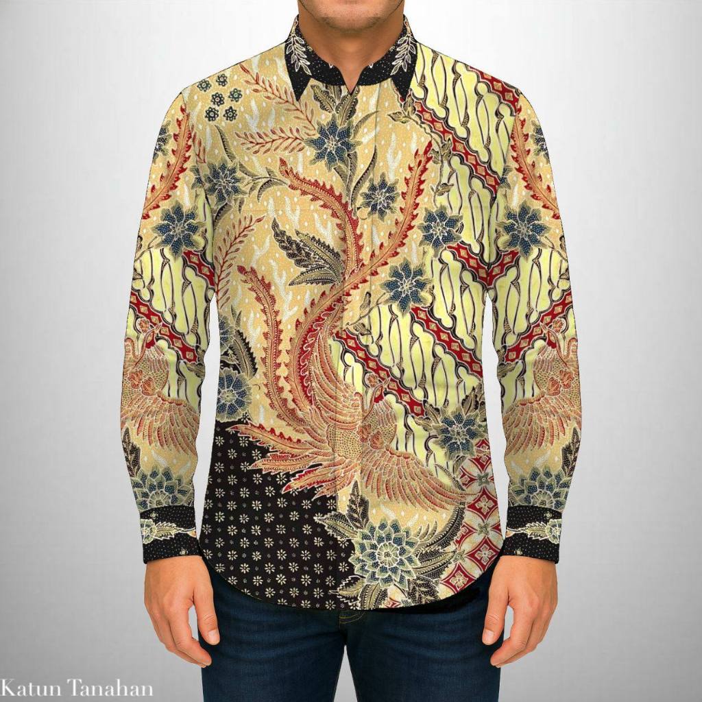 Kain Batik Tulis Katun Halus Canting Tulis  Pola Kemeja/ Batik Premium Pekalongan
