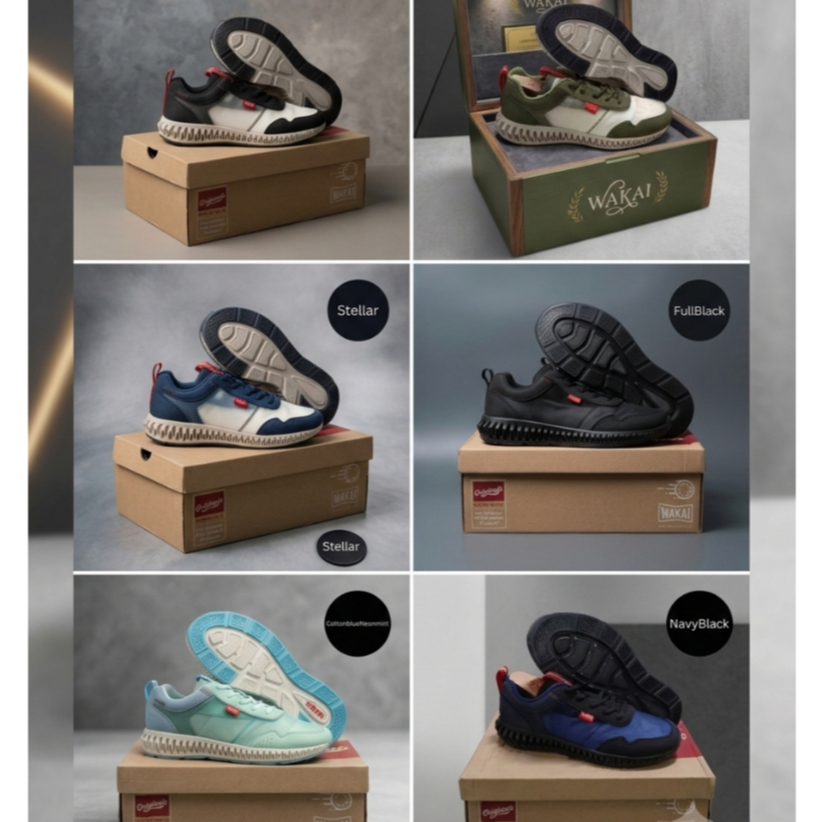 Disc.30% Sepatu Original Wakai Hiro Pria Wanita | Sneakers  Unisex | Kasual Men & Ladies