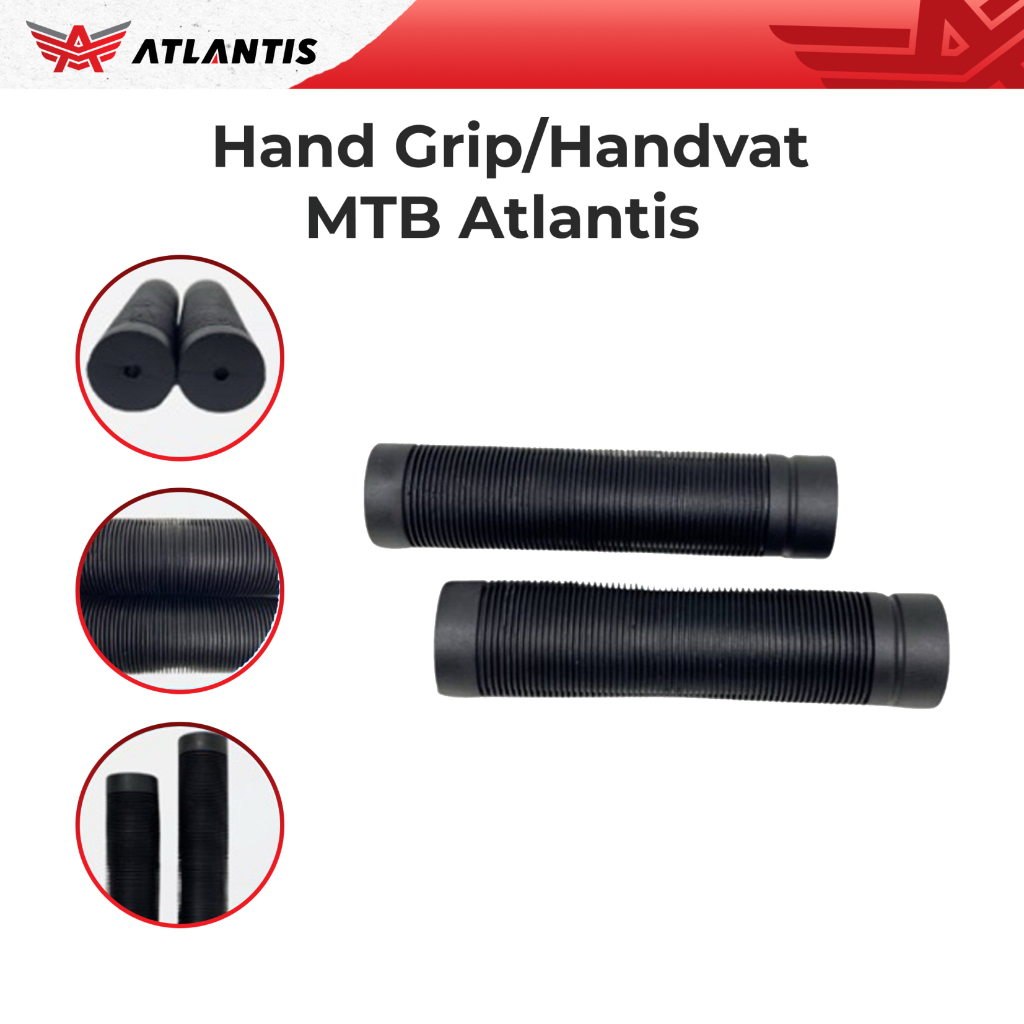 Hand Grip Sepeda - Handvat Sepeda - Sarung Stang Sepeda Atlantis MTB 2605 Warna Hitam Murah