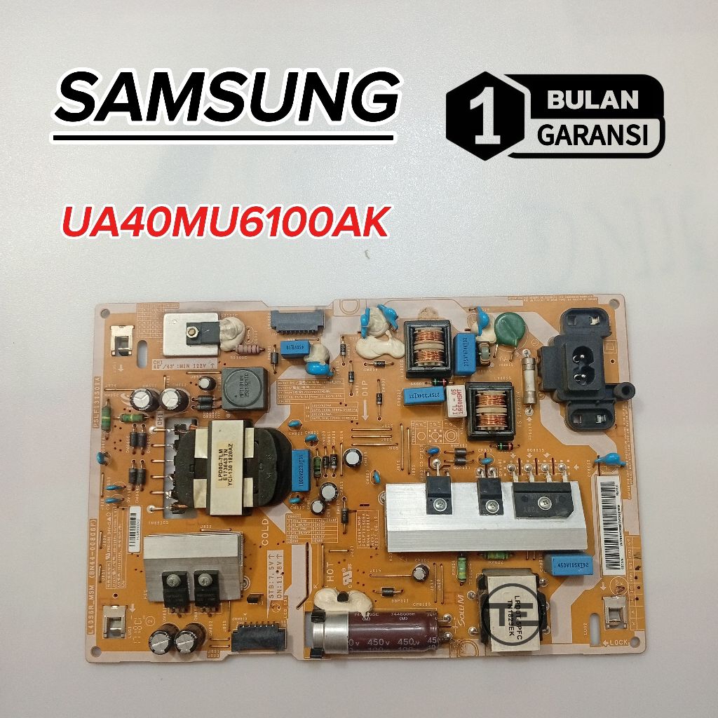 POWER SUPPLY SAMSUNG UA40MU6100AK MESIN TV LED SAMSUNG UA 40MU6100AK REGULATOR PSU TV SAMSUNG