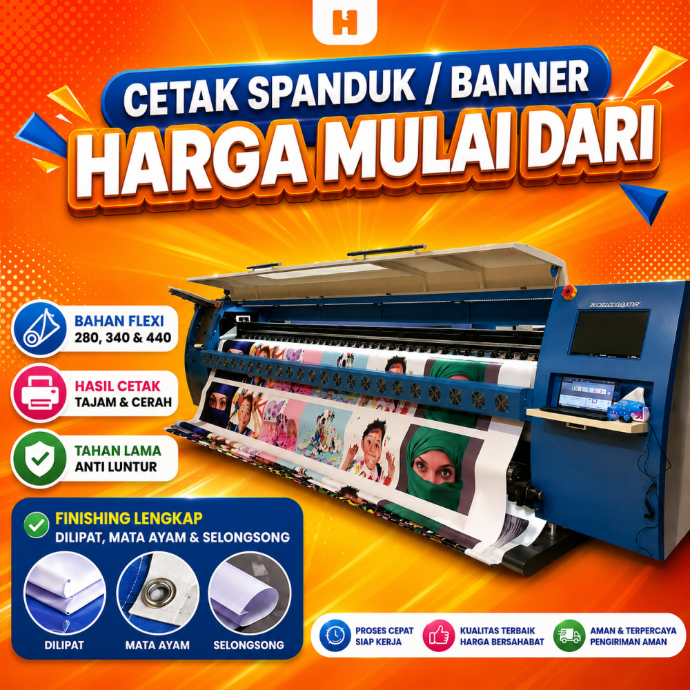 Cetak Spanduk Bahan Flexi 280