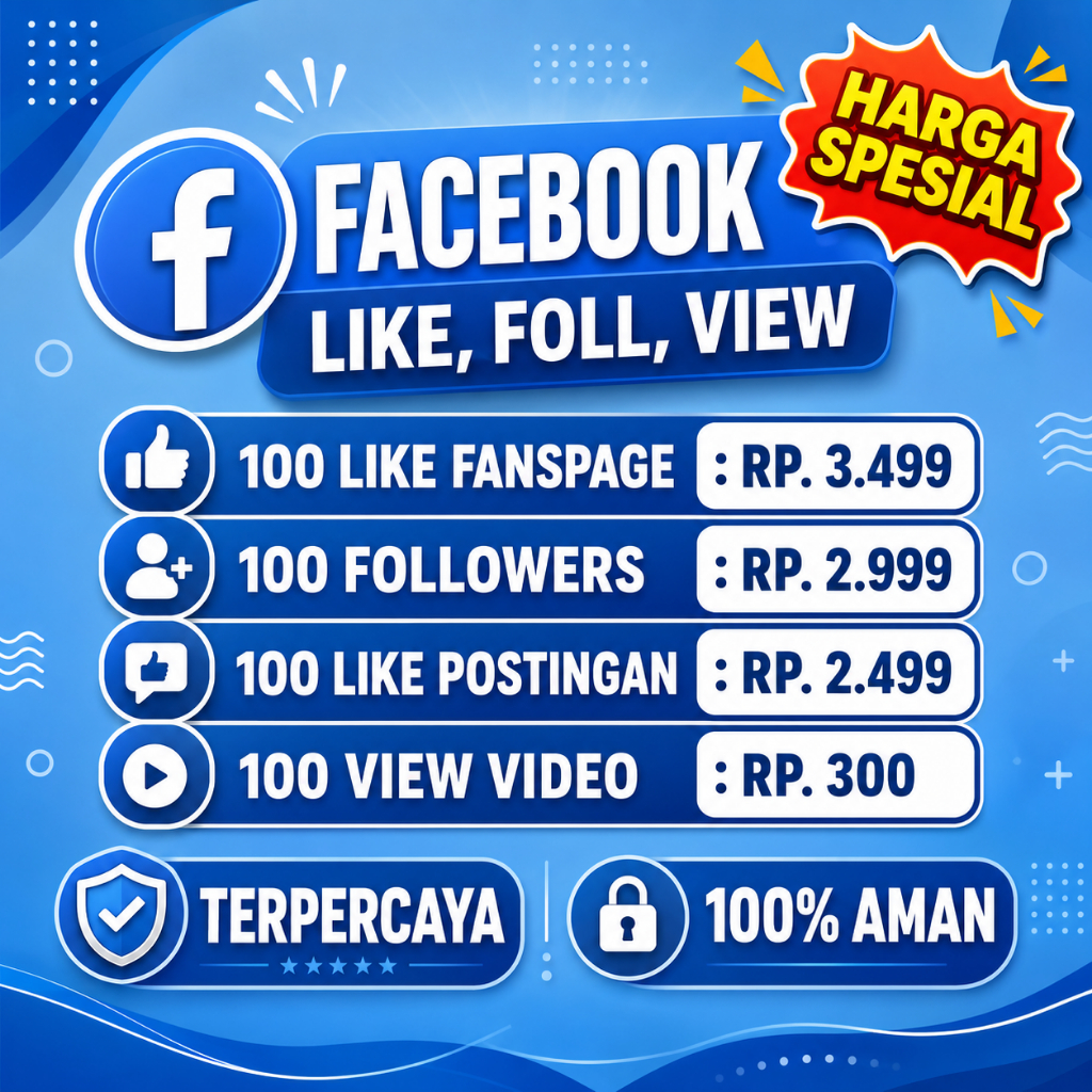 Follower Facebook Profil& Fanspage, Likes, Views - Real, Permanen, Garansi Refill