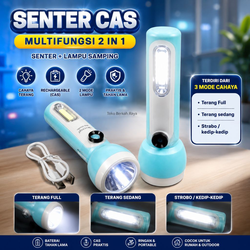 Senter cas LED Matsugi MG-8606L Rechargeable 1200mAh