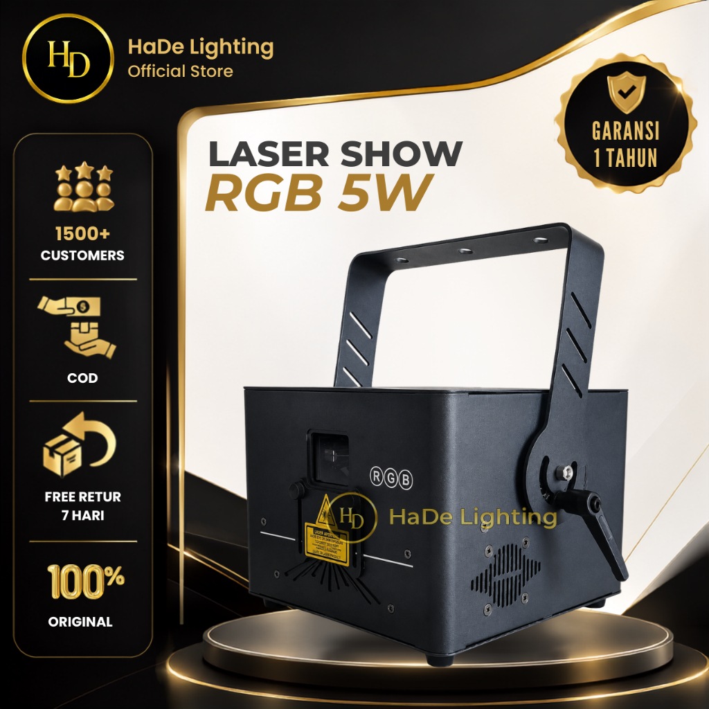 Laser Show 5 Watt - Lampu Laser Panggung Diskotik Leser 5 Watt